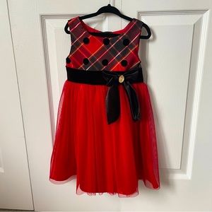 Dollie & Me Plaid Girls Holiday Dress